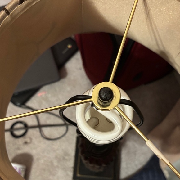 Rustic Brown Table Lamp - Picture 5 of 7